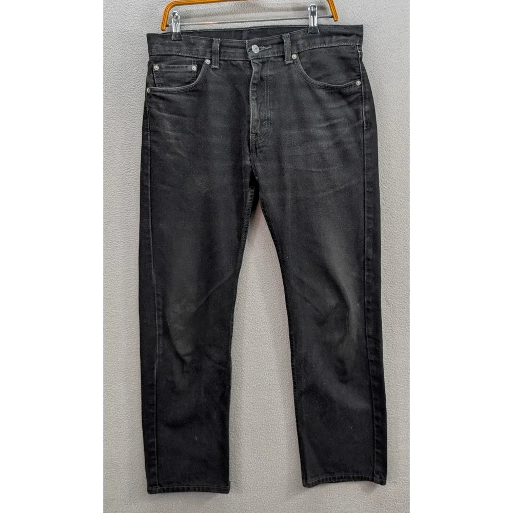 Levi's 501 Original Fit Denim Jeans Men's 33x30 Black Button‎ Fly Straight Leg